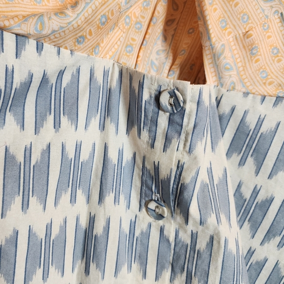 NWT Joie Silk Blend Flippa Midi Dress Criss Cross Front Blue Orange Size 2 - Picture 12 of 16